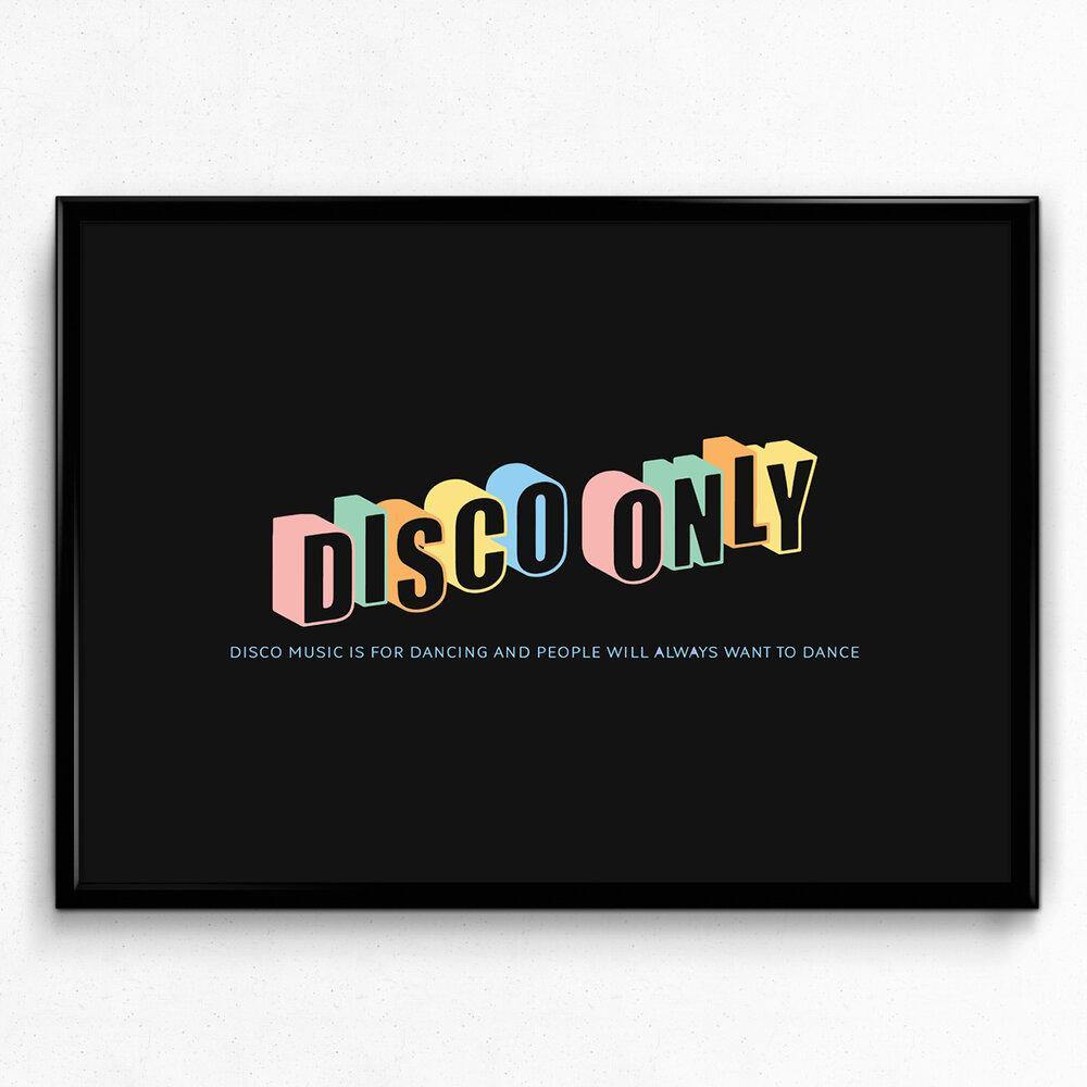 Load image into Gallery viewer, DISCO ONLY DANCERS PRINT - UN:IK Clothing

