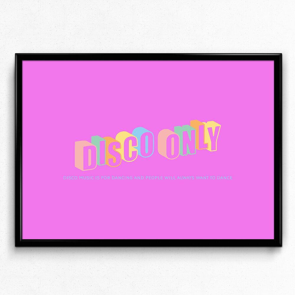 DISCO ONLY DANCERS PRINT - UN:IK Clothing
