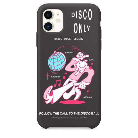 DISCO ONLY 'Disco Ball' Phone Case - Black