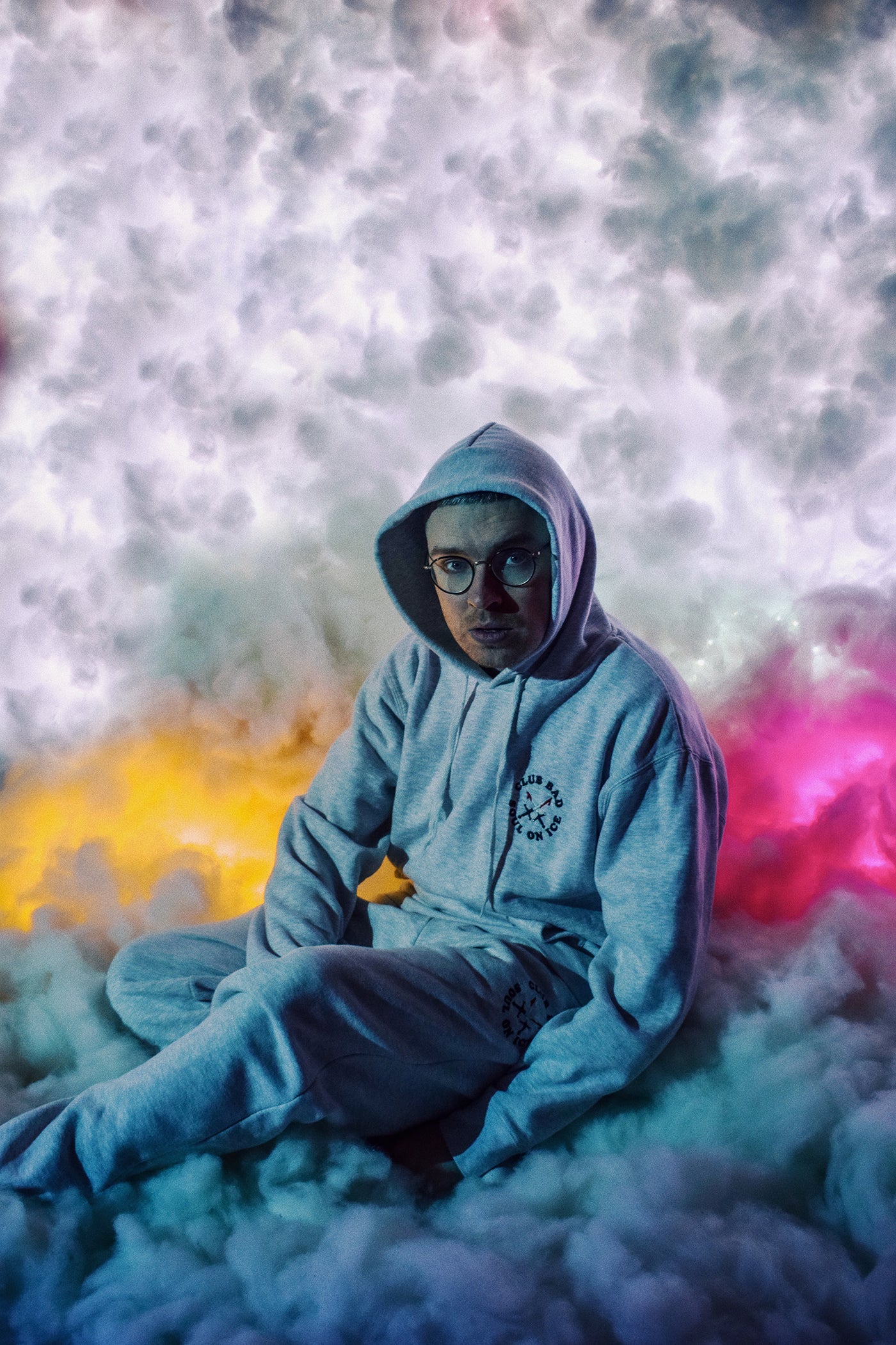 Melé x Club Bad 'Soul on Ice' Embroidered Joggers