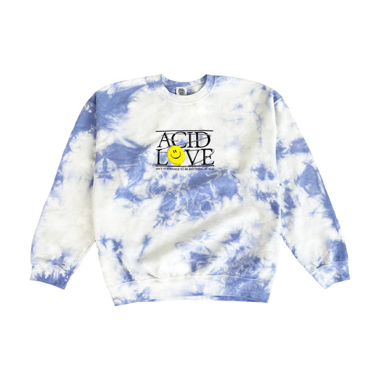 Acid Love 0.06 'Floating Points' Sweatshirt - Tie Dye Sky Blue