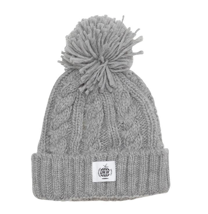 Essentials Label Bobble Hat Beanies - UN:IK Clothing