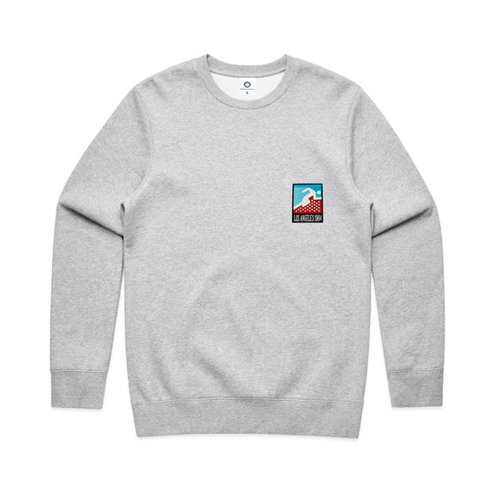 Vice 84 'LA84 Runner Patch' Crew Sweater - Grey