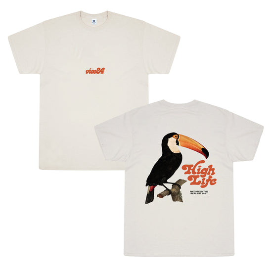 Vice 84 'High Life' Tee - Natural