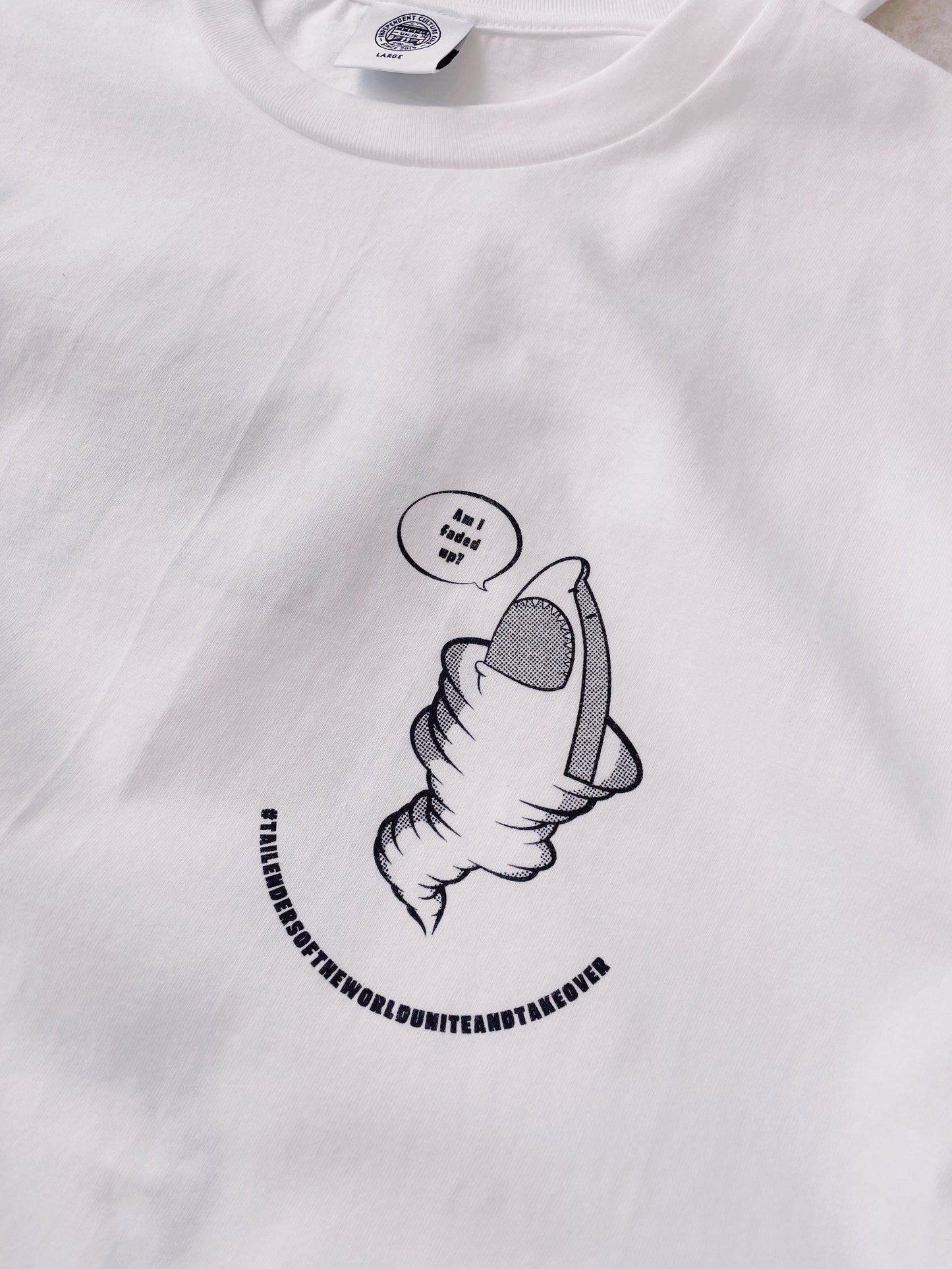 Tailenders 'Sharknado' Tee - White