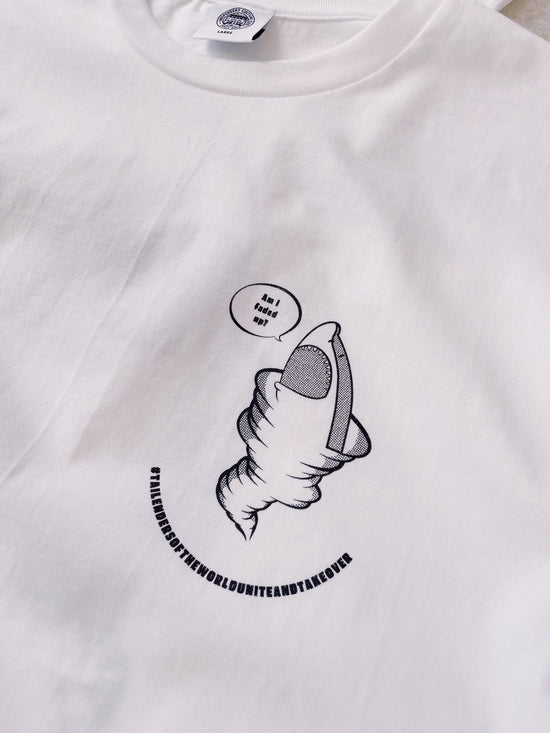 Tailenders 'Sharknado' Tee - White