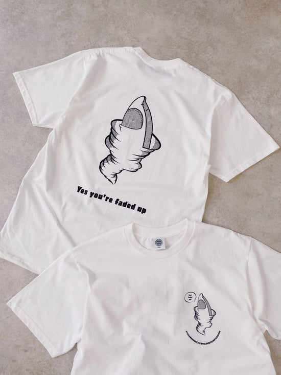 Tailenders 'Sharknado' Tee - White