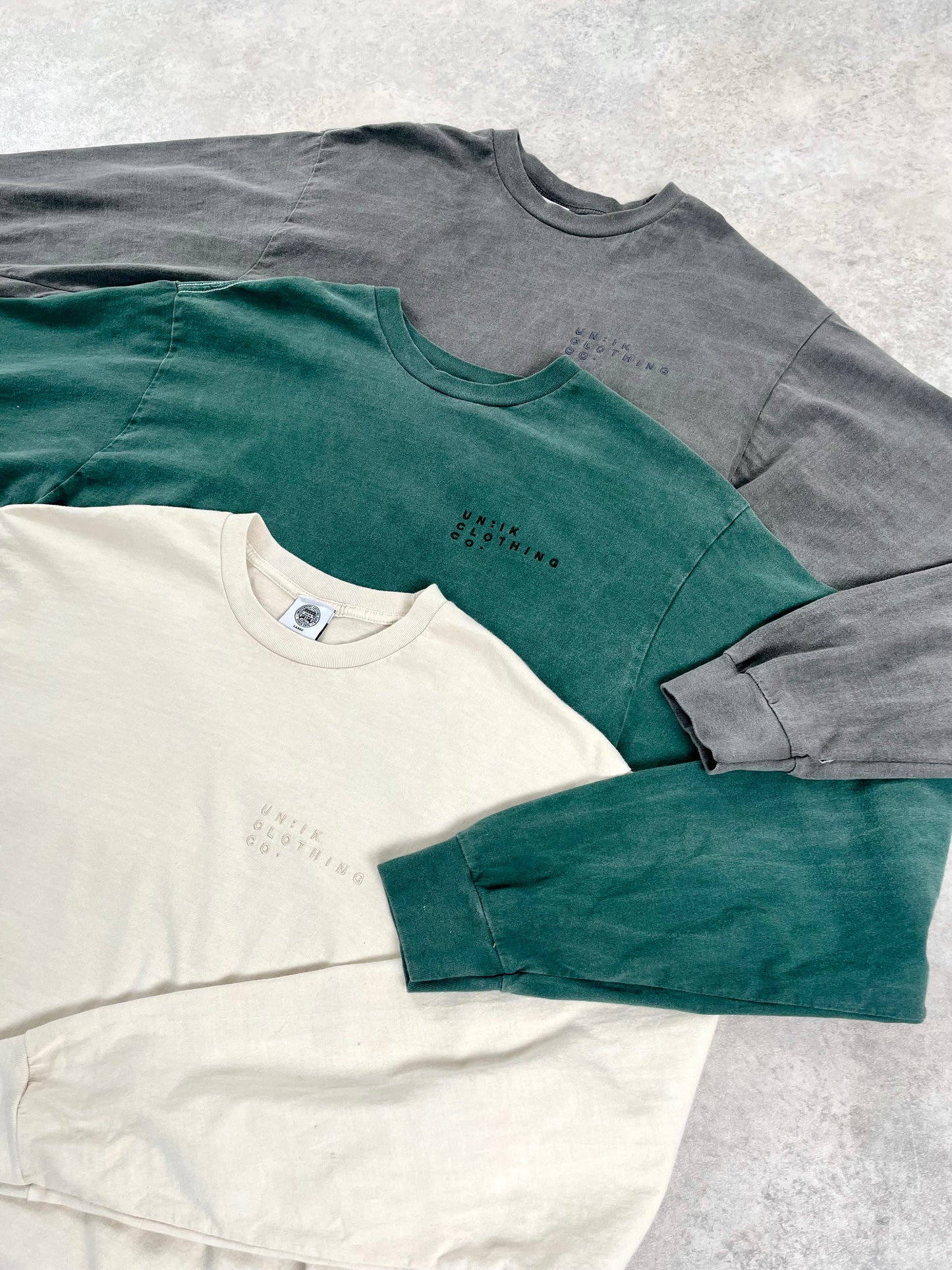 Essentials Vintage Washed Longsleeve Tee - Forest