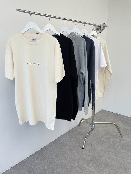 Essentials 'Premium Basics' Tee - Ecru