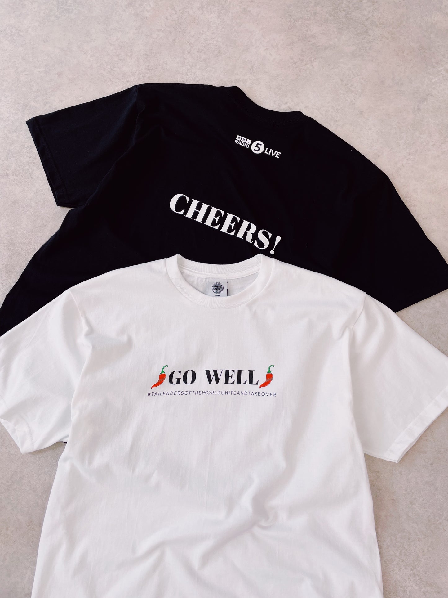 Tailenders 'Go Well' Tee - Black / White