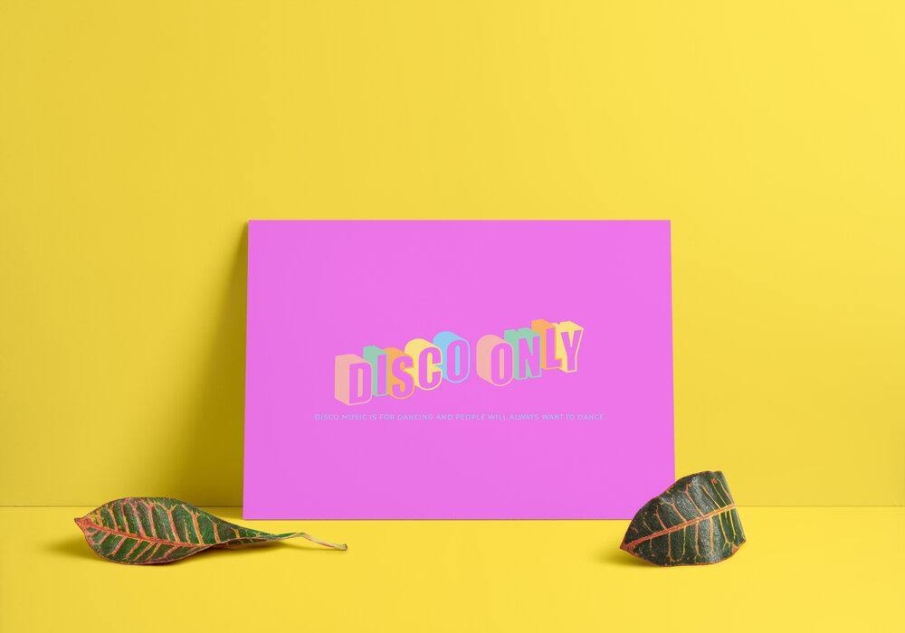DISCO ONLY DANCERS PRINT - UN:IK Clothing