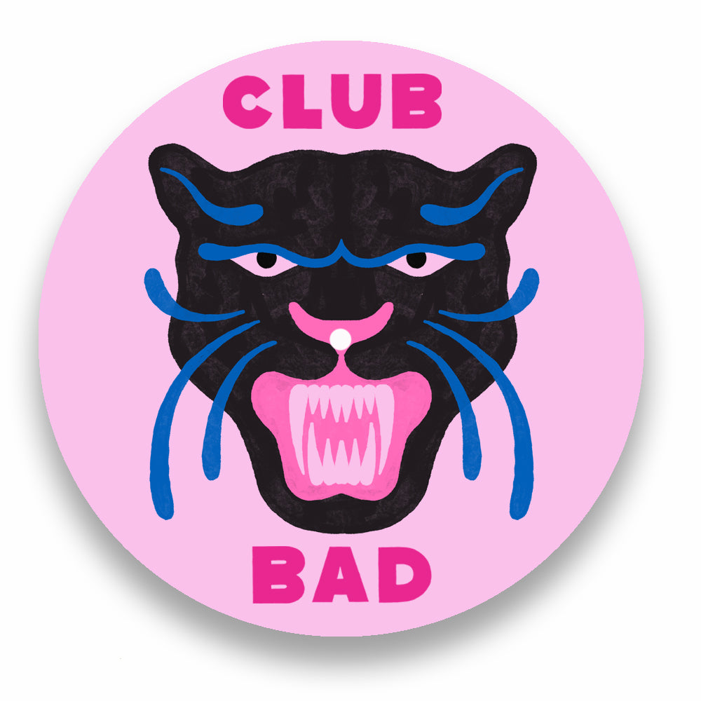 Melé X Club Bad 'Party Panther' Vinyl Slipmat - pink