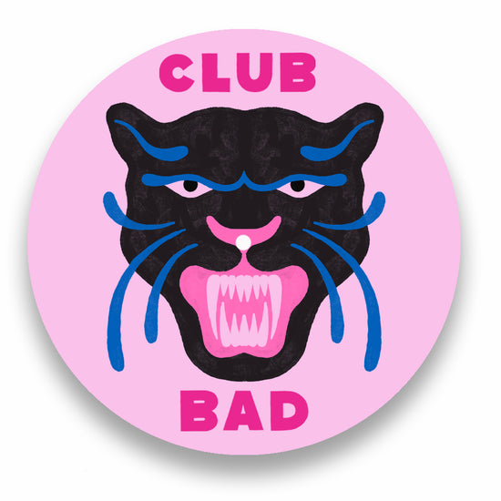 Melé X Club Bad 'Party Panther' Vinyl Slipmat - Pink