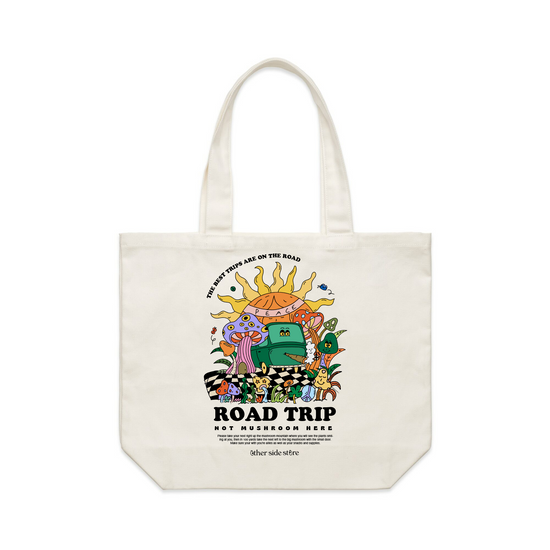 Other Side Store 'Road Trip' Organic Shopper Tote - Natural