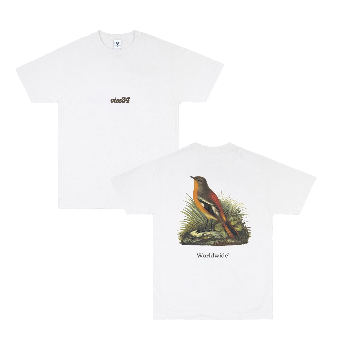 Vice 84 'Robin' Tee - White