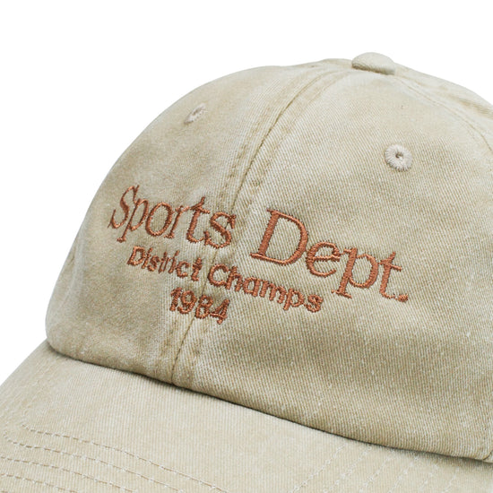 Vice 84 'Sports Dept' Vintage Washed Cap - Beige