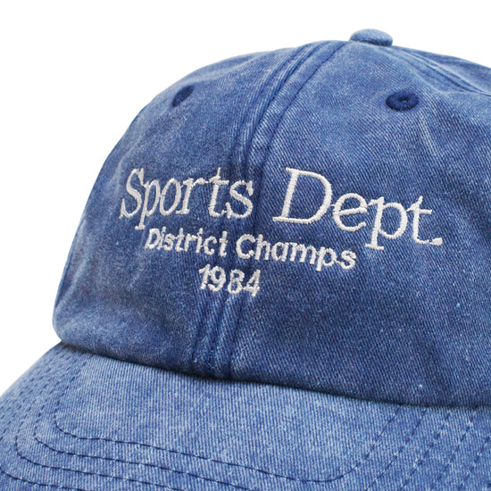 Vice 84 'Sports Dept' Vintage Washed Cap - Denim