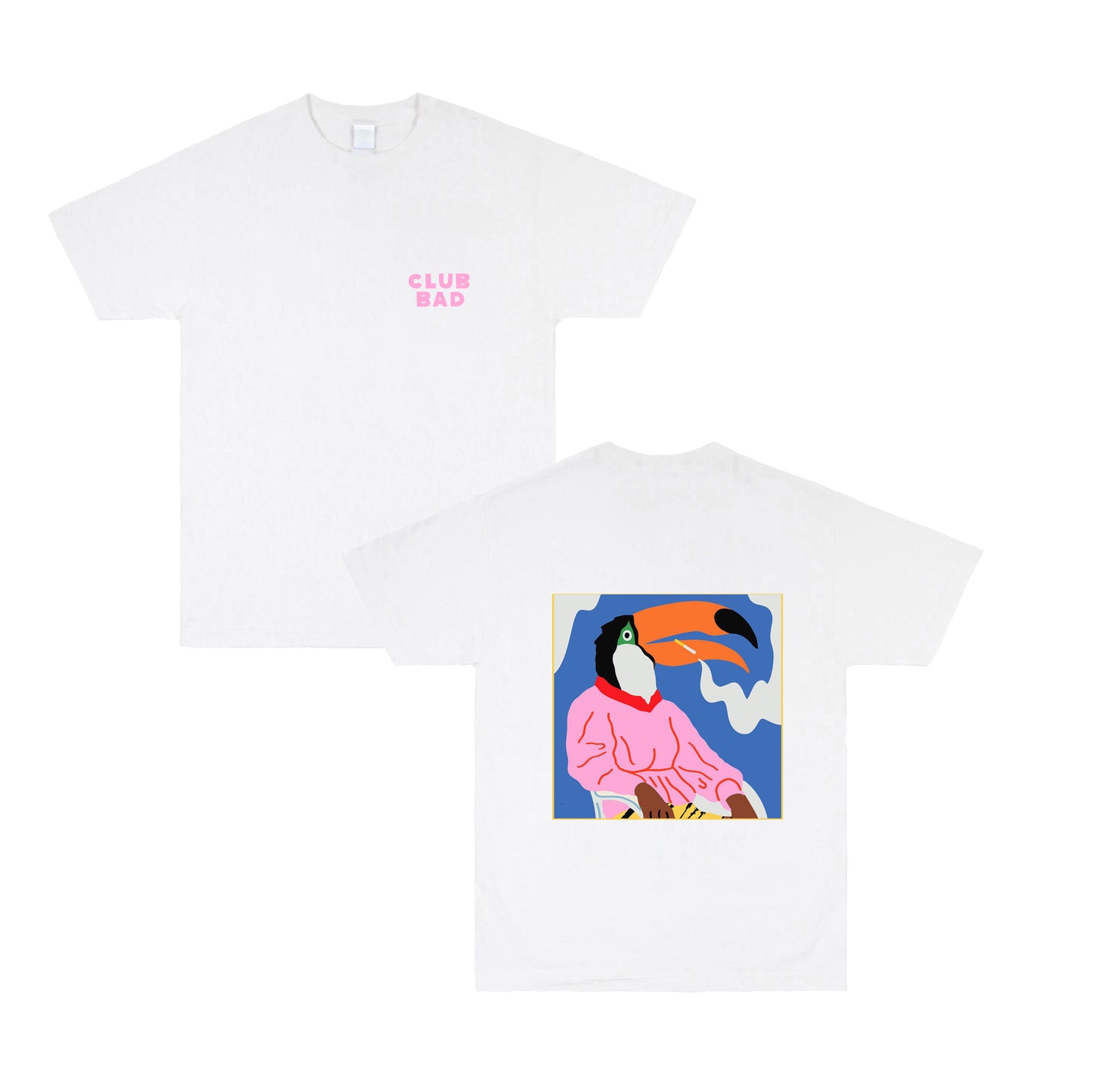 Melé x Club Bad 'Toucan' Tee - White