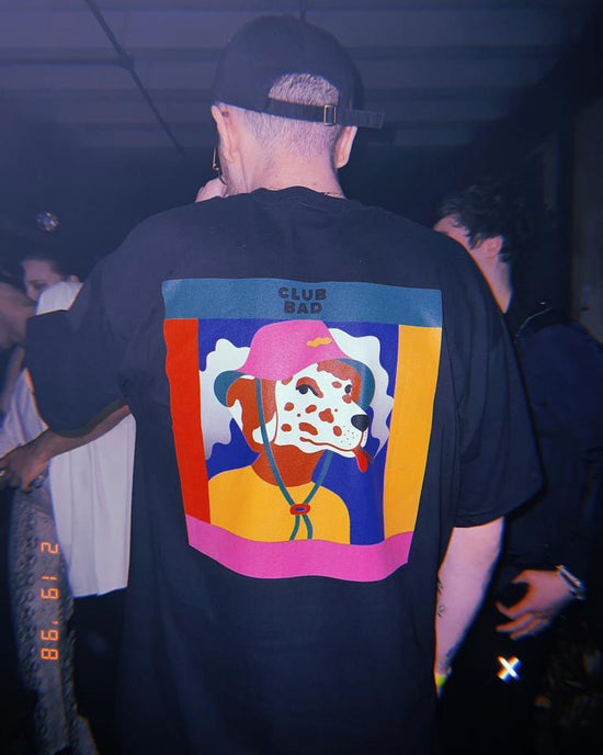 Melé X Club Bad 'Dalmatian' Tee - Black